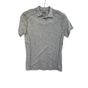 Buckle BKE Mens Sz Medium Grey Cotton Golf Polo Shirt (AA29) NWTs